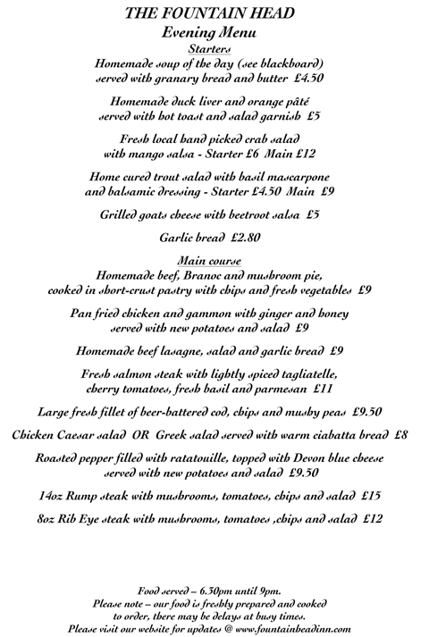 Eve Summer menu &#39;11